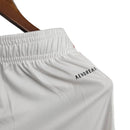 Short Flamengo 24/25 - Masculino Adidas - Branco com detalhes em vermelho