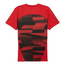 Camisa Milan Pré-Jogo 24/25 - Torcedor Puma Masculina - Vermelha com detalhes em preto