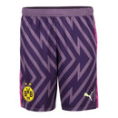 Shorts Borussia Dortmund Goleiro I 23/24 - Masculino Puma - Roxo com detalhes em rosa