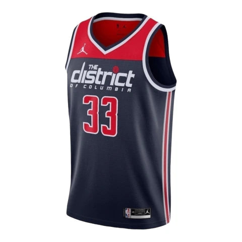Camiseta Regata NBA Washington Wizards 23/24 - Masculina Jordan - Azul e vermelha