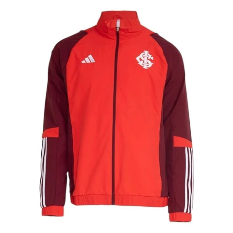 Jaqueta Corta-Vento Internacional 24/25 - Masculina Adidas - Vermelha e vinho