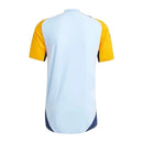 Camisa Real Madrid Treino 24/25 - Torcedor Adidas Masculina - Azul com detalhes amarelo