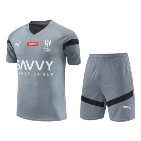 Kit Infantil Al-Hilal Treino 23/24 - Puma - Cinza