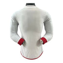 Camisa Flamengo II 24/25 manga longa - Jogador Adidas Masculina - Branca com detalhes em vermelho