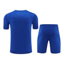 Kit Treino adulto - Camisa e Shorts - Barcelona Nike 23/24 - Azul com detalhes em verde