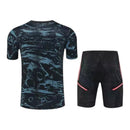 Kit Treino adulto - Camisa e Shorts - Arsenal Adidas 24/25 - Preto com detalhes em cinza e rosa