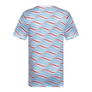 Camisa River Plate Pré-jogo 24/25 - Torcedor Adidas Masculina - Branca com detalhes em vermelho e azul