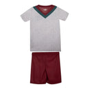 Kit Infantil Fluminense III 24/25 - Umbro - Branco com detalhes em verde e vermelho