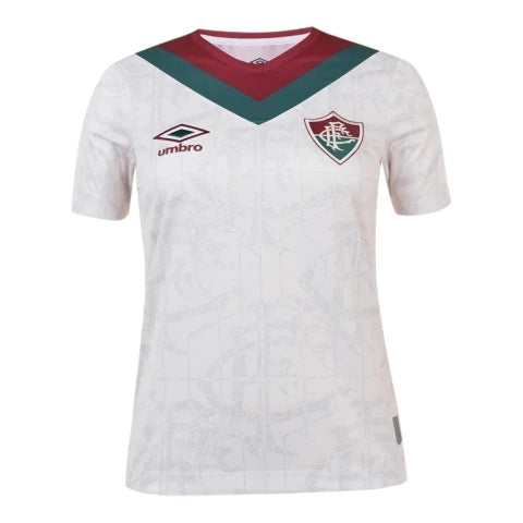 Camisa Fluminense III 24/25 - Torcedor Umbro Feminina - Branca com detalhes em verde e vermelho