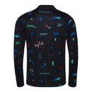 Camisa Seleção Portugal Pré-jogo 24/25 manga longa - Torcedor Nike Masculina - Preta com detalhes em azul e vermelho e verde
