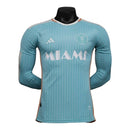 Camisa Inter Miami III 24/25 manga longa - Jogador Adidas Masculina - Verde com detalhes em rosa