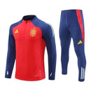 Conjunto Seleção Espanha Treino 24/25 - Masculino Adidas - Azul e vermelho