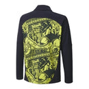 Camisa Manchester City Pré-jogo 24/25 manga longa - Torcedor Puma Masculina - Preta com detalhes em amarelo