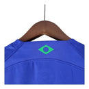 Camisa Retrô Seleção Brasileira II 2022/23 - Masculina Nike - Azul com detalhes em verde
