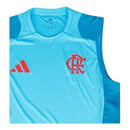 Camisa Regata Flamengo Treino 25/26 - Torcedor Adidas Masculina - Azul