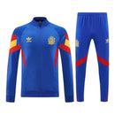 Conjunto Seleção Espanha Treino 25/26 - Masculino Adidas - Azul com detalhes em vermelho e amarelo