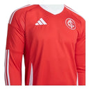 Camisa Internacional I 25/26 manga longa - Torcedor Adidas Masculina - Vermelha com detalhes em branco