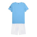Kit Infantil Manchester City I 25/26 - Puma - Azul e branco
