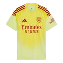 Camisa Arsenal Goleiro 25/26 - Torcedor Adidas Masculina - Amarela com detalhes em vermelho