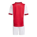 Kit infantil Ajax I 25/26 - Adidas - Branco e vermelho