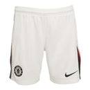 Short Chelsea II 25/26 - Masculino Nike - Branco com detalhes em verde e vermelho