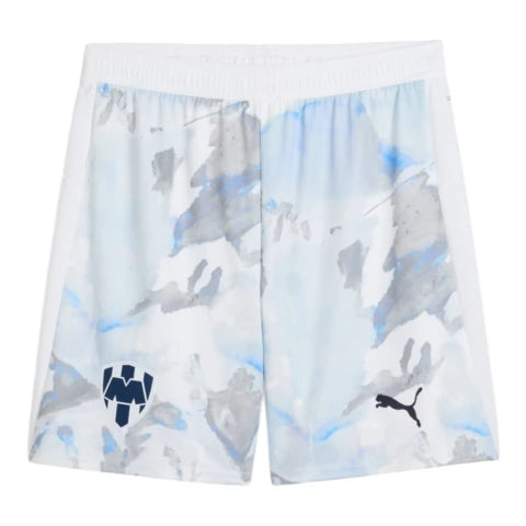 Short Monterrey Edição especial Mundial de Clubes 25/26 - Masculino Puma - Branco com detalhes em azul