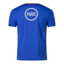 Camisa Paris Saint-Germain Pré-jogo 25/26 - Torcedor Nike Masculina - Azul e vermelha