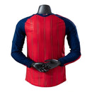 Camisa Seleção Espanha I 26/27 manga longa - Jogador Adidas Masculina - Vermelha e azul