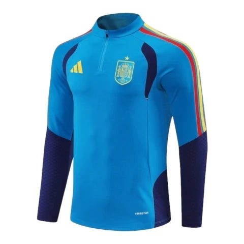 Camisa Seleção Espanha Treino 26/27 manga longa - Torcedor Adidas Masculina - Azul