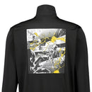 Jaqueta Corta-Vento Real Madrid Marvel Avengers 25/26 - Masculina Adidas - Preta com detalhes em amarelo