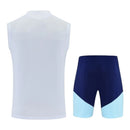Kit Treino adulto - Camisa e Shorts - Seleção Argentina Adidas 26/27 - Branco e azul