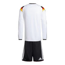 Kit Infantil Seleção Alemanha I 26/27 manga longa - Adidas - Branco e preto