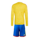 Kit Infantil Seleção Colômbia I 26/27 manga longa - Adidas - Amarelo e azul