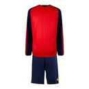 Kit Infantil Seleção Espanha I 26/27 manga longa - Adidas - Vermelho e azul