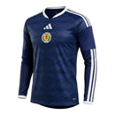 Camisa Seleção Escócia I 26/27 manga longa - Torcedor Adidas Masculina - Azul