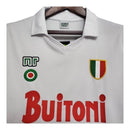 Camisa Retrô Napoli II 1987/1988 - Ennere Masculina - Branca