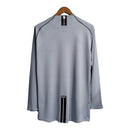 Camisa Retrô Manchester United Goleiro 2007/2008 manga longa - Masculina Nike - Cinza com detalhes em preto