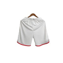 Short Flamengo 24/25 - Masculino Adidas - Branco com detalhes em vermelho