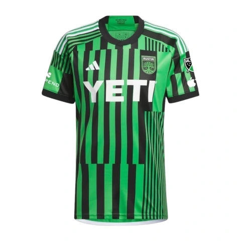 Camisa Austin I 24/25 - Torcedor Adidas Masculina - Verde com detalhes em preto e branco