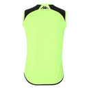 Camisa regata Vasco da Gama Treino 24/25 - Torcedor Kappa Masculina - Amarela fluorescente com detalhes em preto