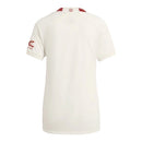 Camisa Manchester United III 23/24 - Torcedor Adidas Feminina - Branca com detalhes em vermelho