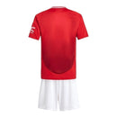 Kit Infantil Manchester United I 24/25 - Adidas - Vermelho