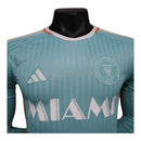 Camisa Inter Miami III 24/25 manga longa - Jogador Adidas Masculina - Verde com detalhes em rosa