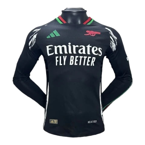 Camisa Arsenal II 24/25 manga longa - Jogador Adidas Masculina - Preta