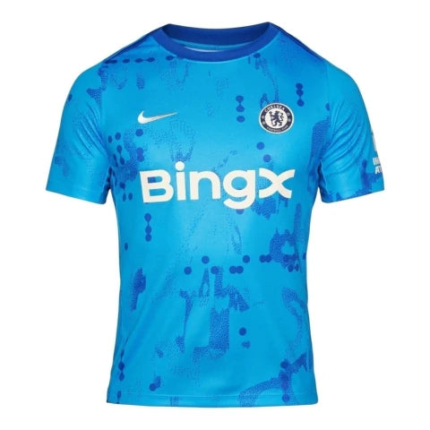 Camisa Chelsea Pré-jogo 24/25 - Torcedor Nike Masculina - Azul