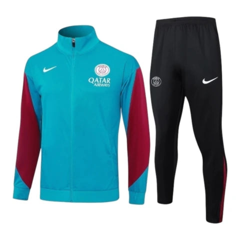 Conjunto Paris Saint-Germain Treino 24/25 - Masculino Nike - Azul e preto com detalhes em vermelho
