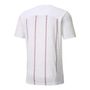 Camisa Manchester City Pré-jogo 25/26 - Torcedor Puma Masculina - Branca com detalhes em vinho