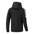 Jaqueta Corta-Vento Roma 24/25 - Masculina Adidas - Preta com detalhes em branco