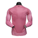 Camisa Inter Miami I 25/26 manga longa - Jogador Adidas Masculina - Rosa com detalhes em preto