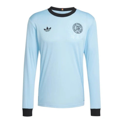 Camisa Seleção Alemanha Edição Aniversário 125 anos Goleiro I 25/26 manga longa - Torcedor Adidas Masculina - Azul